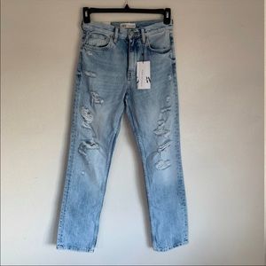 NWT Zara denim boyfriend jeans size 4